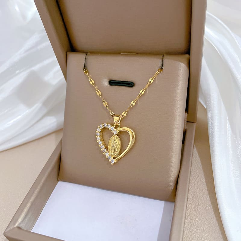 Collar Corazón de Guadalupe